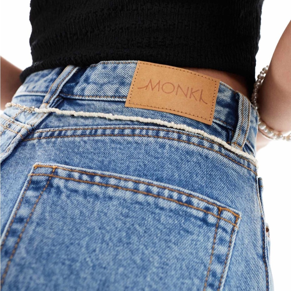 Monki High Rise Light Blue Jeans